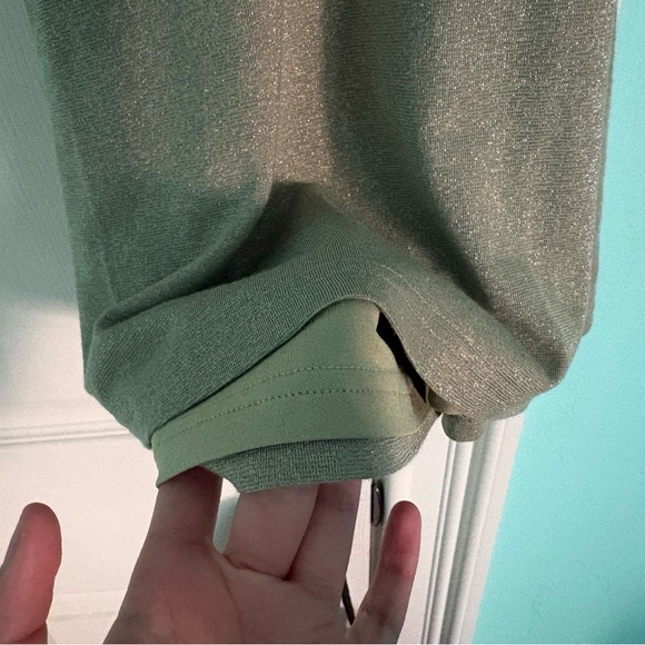 Tiger Mist Green Sparkle Backless Halter Mini Dress! - Picture 7 of 9